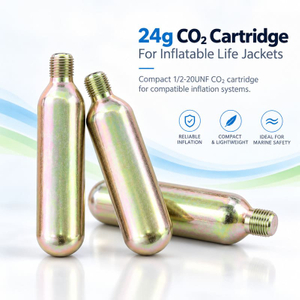 24g CO2 Cartridge Manufacturer for Inflatable Life Jackets