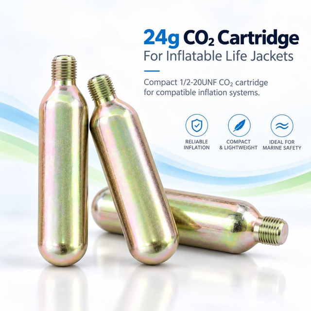 24g CO2 Cartridge Manufacturer for Inflatable Life Jackets