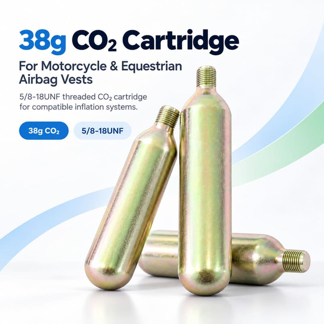 38g CO2 Cartridge Manufacturer for Airbag Vests