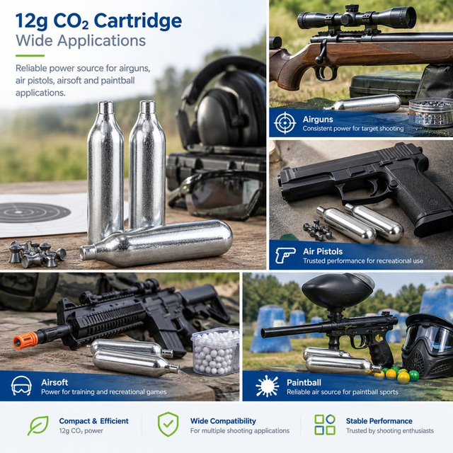 12g CO2 Cartridge Manufacturer for Airguns & Airsoft
