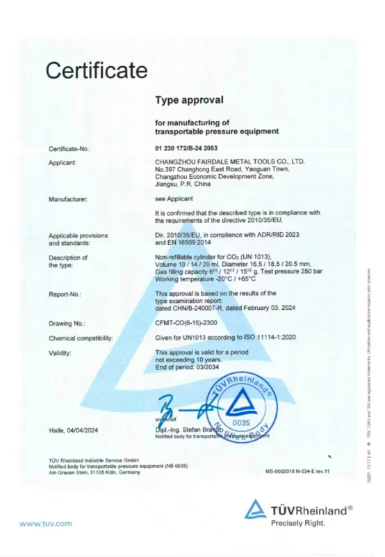 Certifications