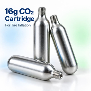 16g CO2 Cartridge for Tire Inflation | Threaded CO2 Cylinders Bulk Supplier & OEM Manufacturer